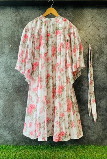 Imported stuff s present pleated flower print long tunic cum top Imported stuff s present pleated flower print long tunic cum top