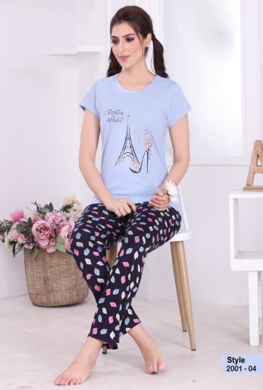 VOL 2001 ULTRA PREMIUM WOMENS TOP WITH BOTTOM NIGHT SUIT VOL 2001 ULTRA PREMIUM WOMENS TOP WITH BOTTOM NIGHT SUIT