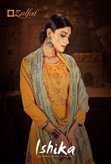 ISHIKA BY ZULFAT JAM COTTON EMBROIDERY LADIES DRESS MATERIALS ISHIKA BY ZULFAT JAM COTTON EMBROIDERY LADIES DRESS MATERIALS