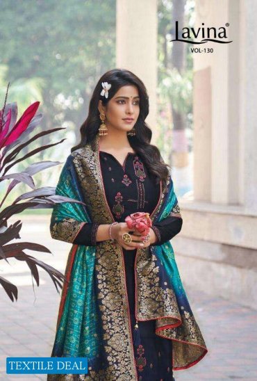 LAVINA VOL 130 SILK EMBROIDERY DESIGNER FANCY SUITS LAVINA VOL 130 SILK EMBROIDERY DESIGNER FANCY SUITS