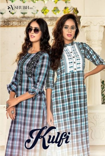 Shubh Nx Kulfi Wholesale Viscose Handloom Strip Kurtis Shubh Nx Kulfi Wholesale Viscose Handloom Strip Kurtis
