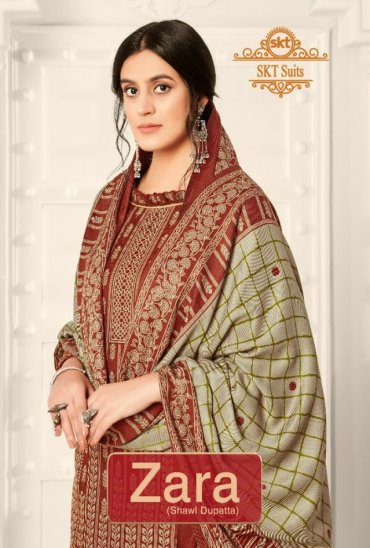 SKT Zara Wholesale Pashmina Fabrics Dress Material SKT Zara Wholesale Pashmina Fabrics Dress Material