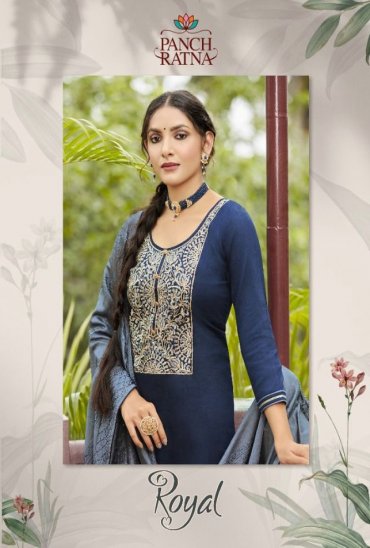 ROYAL BY PANCH RATNA JAM SILK WORK DAILY WEAR LADIES DRESS MATERIALS ROYAL BY PANCH RATNA JAM SILK WORK DAILY WEAR LADIES DRESS MATERIALS