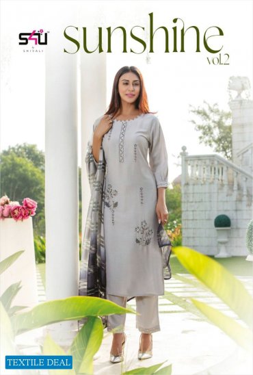 SUNSHINE VOL 2 BY S4U EXCLUSIVE SILK READYMADE HANDWORK PARTY WEAR SUITS SUNSHINE VOL 2 BY S4U EXCLUSIVE SILK READYMADE HANDWORK PARTY WEAR SUITS