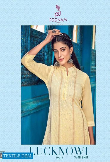 LUCKNOWI VOL 3 BY POONAM GEORGETTE KURTI WITH COTTON SKIRT LADIES BIG SIZES KURTI COLLECTION LUCKNOWI VOL 3 BY POONAM GEORGETTE KURTI WITH COTTON SKIRT LADIES BIG SIZES KURTI COLLECTION