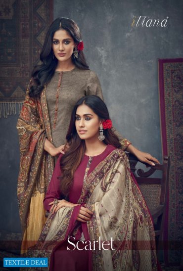 ITRANA SCARLET JAM SATIN DIGITAL PRINTED ETHNIC WEAR DRESS MATERIALS ITRANA SCARLET JAM SATIN DIGITAL PRINTED ETHNIC WEAR DRESS MATERIALS