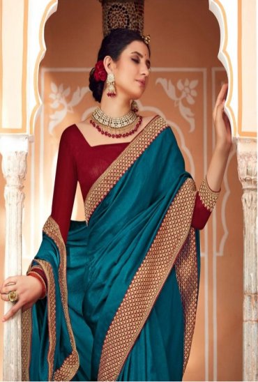 SAROJ TRINETRA SERIES 1001 TO 1008 SOFT VICHITRA SILK WITH HEAVY BORDER SAREES COLLECTION SAROJ TRINETRA SERIES 1001 TO 1008 SOFT VICHITRA SILK WITH HEAVY BORDER SAREES COLLECTION