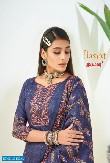 BIPSON HASRAT 1553-1556 SERIES PASHMINA WINTER DRESS MATERIALS BIPSON HASRAT 1553-1556 SERIES PASHMINA WINTER DRESS MATERIALS