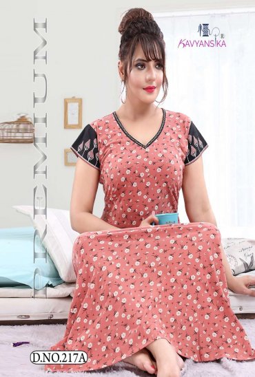 KAVYANSIKA EMBROIDERY PRINTED NIGHTY 217 WOMEN LONG NIGHTY KAVYANSIKA EMBROIDERY PRINTED NIGHTY 217 WOMEN LONG NIGHTY