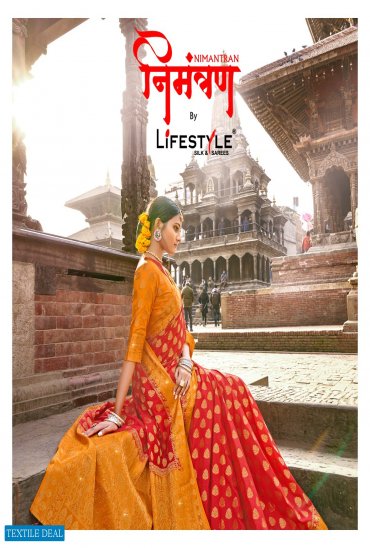 Lifestyle NImantaran Wholesale Nylone Butti Indian Sarees Lifestyle NImantaran Wholesale Nylone Butti Indian Sarees