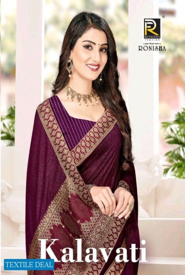 Ronisha Kalavati Wholesale Diamond Work Designer Sarees Ronisha Kalavati Wholesale Diamond Work Designer Sarees