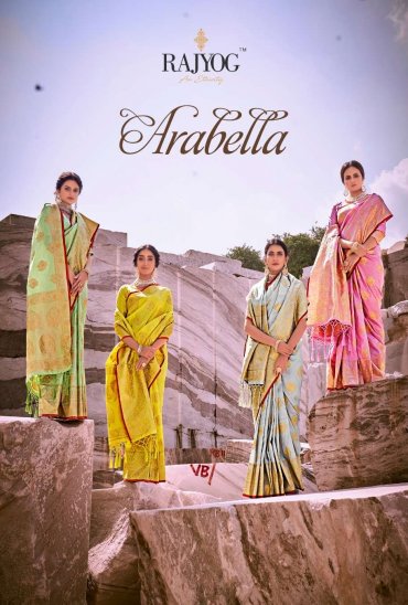 RAJYOG ARABELLA SILK SOFT BAMBOO SILK SARIS AUTHORIZED SUPPLIER RAJYOG ARABELLA SILK SOFT BAMBOO SILK SARIS AUTHORIZED SUPPLIER
