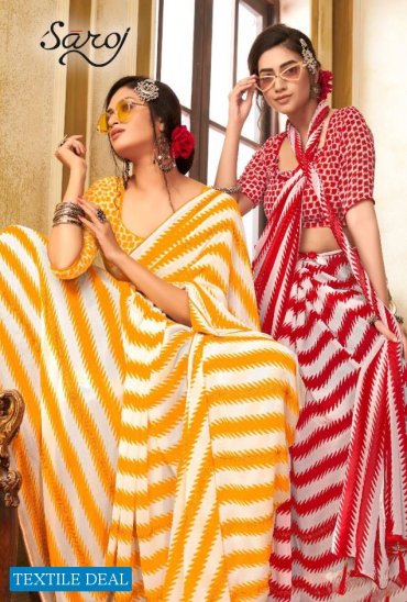SAROJ RANG BIRANGI SOFT WEIGHTLESS CASUAL WEAR SAREES WHOLESALER IN SURAT SAROJ RANG BIRANGI SOFT WEIGHTLESS CASUAL WEAR SAREES WHOLESALER IN SURAT