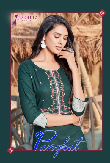 PANGHAT BY DEHLIZ TRENDZ RAYON DESIGNER KURTI WITH PANT COLLECTION PANGHAT BY DEHLIZ TRENDZ RAYON DESIGNER KURTI WITH PANT COLLECTION