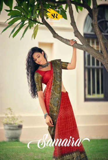 SR BRAND SAMAIRA WARM SILK KANCHI BORDER LATEST DESIGN COLLECTION SR BRAND SAMAIRA WARM SILK KANCHI BORDER LATEST DESIGN COLLECTION