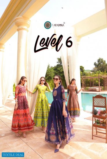 Aradhna Level Vol-6 wholesale Anarkali Long Kurtis Aradhna Level Vol-6 wholesale Anarkali Long Kurtis