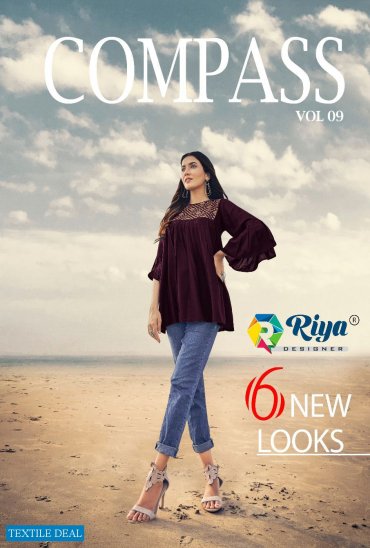 RIYA COMPASS VOL 9 RAYON EMBROIDERY LADIES SHORT TOPS SUPPLIER RIYA COMPASS VOL 9 RAYON EMBROIDERY LADIES SHORT TOPS SUPPLIER