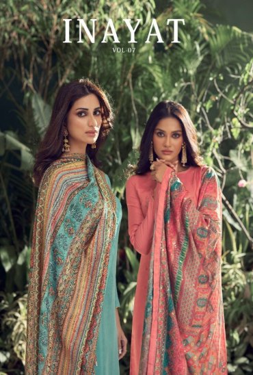 Karma Inayat Vol-7 Wholesale Pure Muslin Embroidered Suits Karma Inayat Vol-7 Wholesale Pure Muslin Embroidered Suits