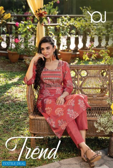 YOU Trend Vol-3 Wholesale Designer Kurti With Pants YOU Trend Vol-3 Wholesale Designer Kurti With Pants