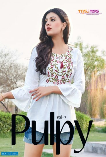 Tips And Tops Pulpy Vol-7 Wholesale Indo Western Short Tops Tips And Tops Pulpy Vol-7 Wholesale Indo Western Short Tops