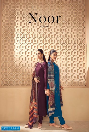 Karma Noor Vol-6 Wholesale Natural Crepe Embroidery Casual Salwar Suits Karma Noor Vol-6 Wholesale Natural Crepe Embroidery Casual Salwar Suits