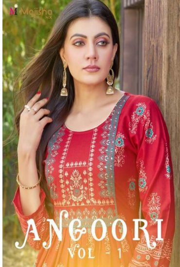 Majisha Angoori Vol-1 Wholesale Designer Anarkali Long Suits Majisha Angoori Vol-1 Wholesale Designer Anarkali Long Suits