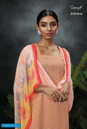 Ganga Timila S01010 Wholesale Premium Cotton Printed Dress Material Ganga Timila S01010 Wholesale Premium Cotton Printed Dress Material