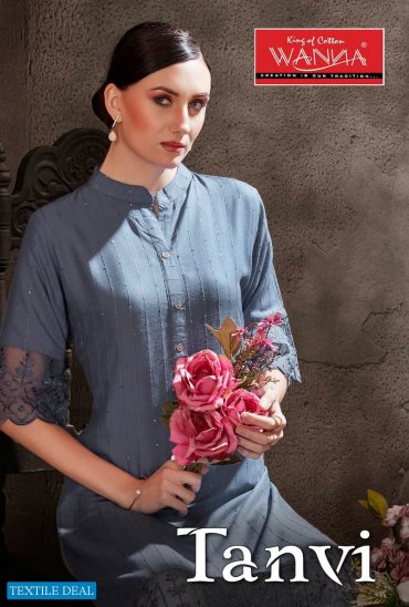 Wanna Tanvi Wholesale Fancy Reyon Embroidered Long Kurtis Wanna Tanvi Wholesale Fancy Reyon Embroidered Long Kurtis