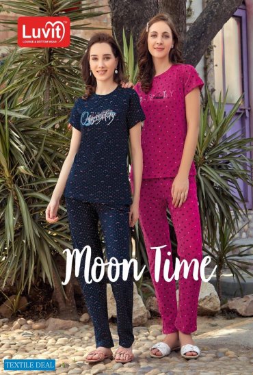Luvit Moon TIme Wholesale Pure Printed Sinker T-Shirt And Track Night Wear Luvit Moon TIme Wholesale Pure Printed Sinker T-Shirt And Track Night Wear
