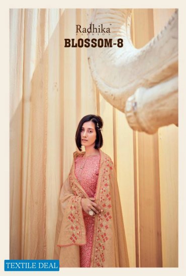 Radhika Azara Blossom Vol-8 Wholesale Blossom Cotton Dress Material Radhika Azara Blossom Vol-8 Wholesale Blossom Cotton Dress Material