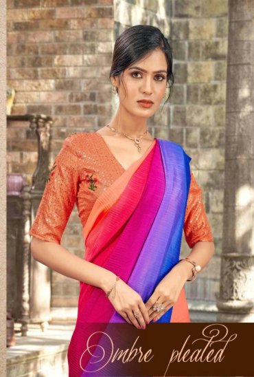 YNF OMBRE PLEATED WHOLESALE SILK FABRICS SAREES YNF OMBRE PLEATED WHOLESALE SILK FABRICS SAREES