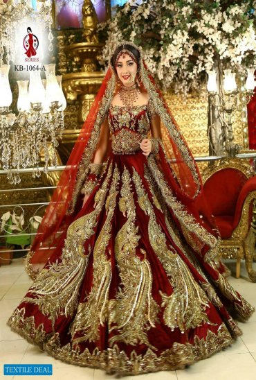 KB-1064 Wholesale Bridal Designer Lehengas Choli Catalogs KB-1064 Wholesale Bridal Designer Lehengas Choli Catalogs