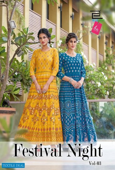 BLUE HILLS FESTIVAL NIGHT VOL 3 RAYON LONG FANCY GOWN COLLECTION BLUE HILLS FESTIVAL NIGHT VOL 3 RAYON LONG FANCY GOWN COLLECTION