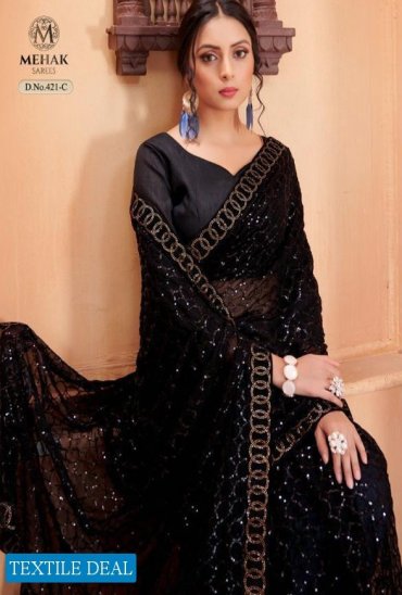 Mehak 421 Colour Wholesale Festive Ethnic Sarees Mehak 421 Colour Wholesale Festive Ethnic Sarees