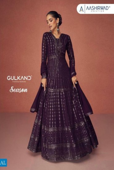 AASHIRWAD GULKAND SEASON HEAVY READYMADE LONG DRESSES WHOLESALE AASHIRWAD GULKAND SEASON HEAVY READYMADE LONG DRESSES WHOLESALE