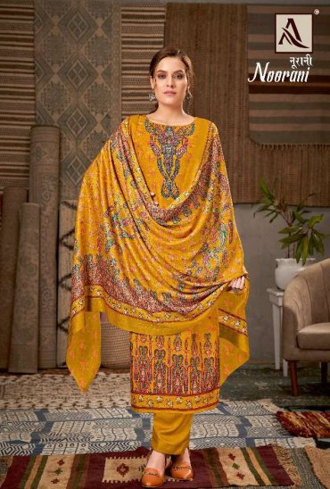 NOORANI BY ALOK PASHMINA PRINTED CASUAL DRESS MATERIALS NOORANI BY ALOK PASHMINA PRINTED CASUAL DRESS MATERIALS