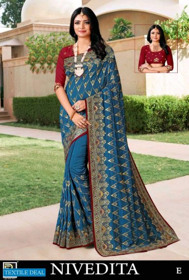 NIVEDITA BY RANJNA SAREE EMBROIDERY WORKED DESIGNER SAREE COLLECTION NIVEDITA BY RANJNA SAREE EMBROIDERY WORKED DESIGNER SAREE COLLECTION