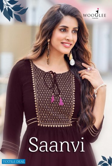 SAANVI BY WOOGLEE RAYON NYRA CUTT FANCY GOWN COLLECTION SAANVI BY WOOGLEE RAYON NYRA CUTT FANCY GOWN COLLECTION