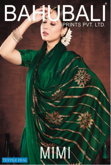 Bahubali Mimi Wholesale Fancy Pure Chiffon With Work Sarees Bahubali Mimi Wholesale Fancy Pure Chiffon With Work Sarees