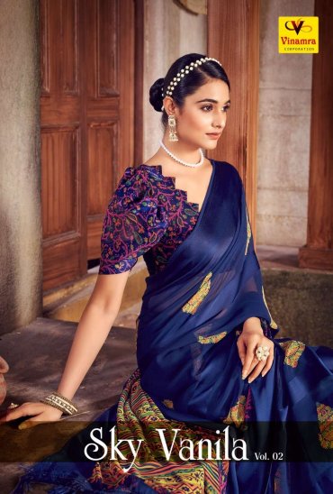 VINAMRA SKY VENILA VOL 2 SATIN PATTA FANCY SAREES VINAMRA SKY VENILA VOL 2 SATIN PATTA FANCY SAREES