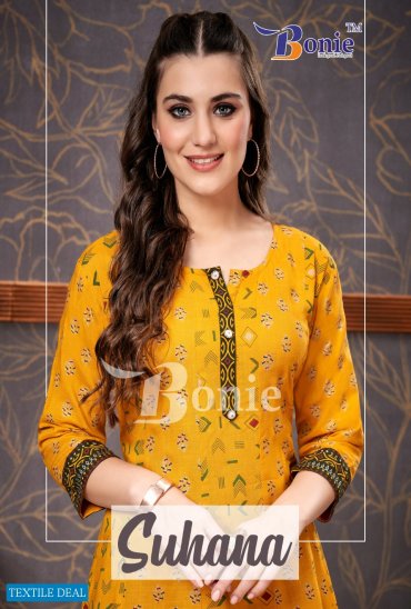 BONIE SUHANA RAYON 14KG KURTI CATALOG WHOLESALER BEST RATE BONIE SUHANA RAYON 14KG KURTI CATALOG WHOLESALER BEST RATE