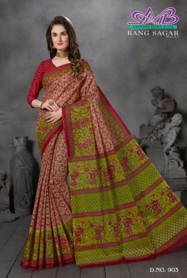 A B COTTON DESIGN LAUNCH RANG SAGAR MULMUL COTTON FORMAL WEAR SAREE WHOLESALER A B COTTON DESIGN LAUNCH RANG SAGAR MULMUL COTTON FORMAL WEAR SAREE WHOLESALER