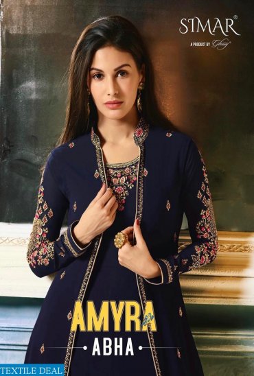 GLOSSY AMYRA ABHA GEORGETTE 9054-9061 SERIES GOWN STYLE HEAVY LOOK SUIT GLOSSY AMYRA ABHA GEORGETTE 9054-9061 SERIES GOWN STYLE HEAVY LOOK SUIT