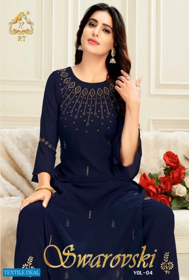 RIJIYA TRENDS SWAROVSKI Vol-4 GEORGETTE TOP WITH PLAZZO AUTHORIZED COLLECTION IN SURAT RIJIYA TRENDS SWAROVSKI Vol-4 GEORGETTE TOP WITH PLAZZO AUTHORIZED COLLECTION IN SURAT