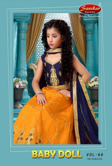 SANSKAR LAUNCH BABY DOLL VOL 66 SILK KIDS WEAR LEHENGA COLLECTION IN SURAT SANSKAR LAUNCH BABY DOLL VOL 66 SILK KIDS WEAR LEHENGA COLLECTION IN SURAT