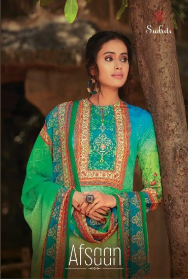 SUDRITI AFSAAN CRAPE DIGITAL PRINT WITH STONE WORK DRESS MATERIALS AT BEST RATE SUDRITI AFSAAN CRAPE DIGITAL PRINT WITH STONE WORK DRESS MATERIALS AT BEST RATE
