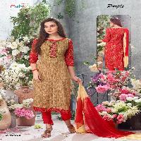 Mehta Purple Wholesale Cotton Printed Dress material