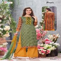 Mehta Purple Wholesale Cotton Printed Dress material