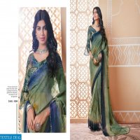 KESSI PRESENT RANGAT CHIFFON GEORGETTE PRINTED DESIGNER SAREE WHOLESALE