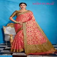 MINTORSI LAUNCHING 10971 TO 10978 COTTON JAQUARD DESIGNER SILK SAREE DEALER IN SURAT